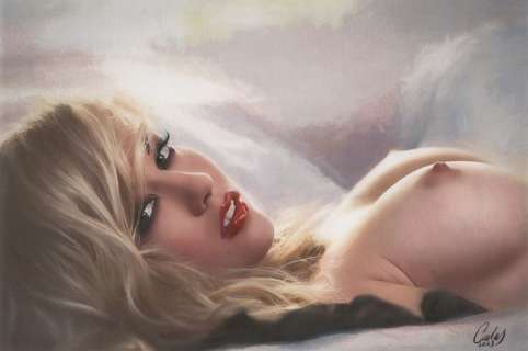 Calas, J.M. | Jean Michel Calas - Dessin original en couleur - Intimité & Passion - Format dessin: 21 x 31,4 cm. - (2023) | Catawiki