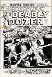 Dick Ayers and Steve Englehart Combat Kelly #3 Cover Original Art (Marvel, 1972)....