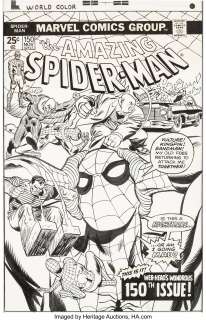 Gil Kane and Frank Giacoia Amazing Spider-Man #150 Cover Original Art (Marvel, 1975)....