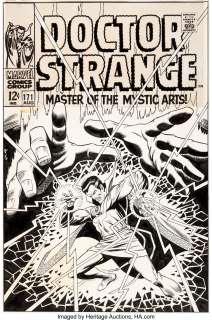 Dan Adkins Doctor Strange #171 Cover Original Art (Marvel, 1968).... (Total: 2 Items)