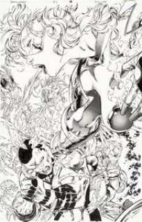 Jim Lee and Richard Bennett Stormwatch #47 Story Page 19 Original Art (Image, 1997). Winter, Flint, and -