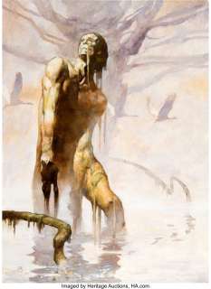 Jeff Jones - Jeffrey Jones 1998 Edgar Rice Burroughs Calendar "Monster Men" Original Art (FPG, 1998).