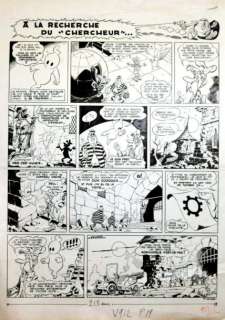 CÉZARD - ARTHUR LE FANTÔME Planche originale à l‘encre de chine n°912, issue