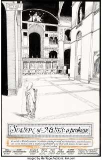 Mike Dringenberg and Malcolm Jones III - Sandman #21 Splash Page 1 Original Art (DC, 1990).