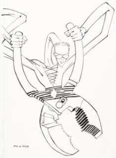 Frank Miller - Batman: The Dark Knight Strikes Again Plastic Man Character Design Original Art (2001)....