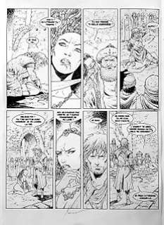 Philippe Xavier | Xavier, Philippe - Planche originale + mise en couleurs (p.18) Croisade T5 - Gauthier de Flandres - (2010) | Catawiki
