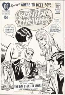 Don Heck and Frank Giacoia - Secret Hearts #152 Cover Original Art (DC, 1971)....