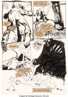Bill Sienkiewicz - New Mutants #20 Story Page 18 Demon Bear Original Art (Marvel, 1984)....