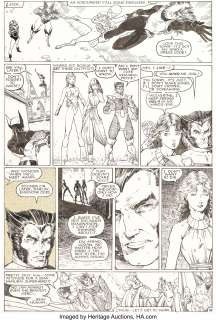 Arthur Adams, Mike Mignola, and Al Gordon - X-Men Annual #9 Story Page 18 Original Art (Marvel, 1985)....
