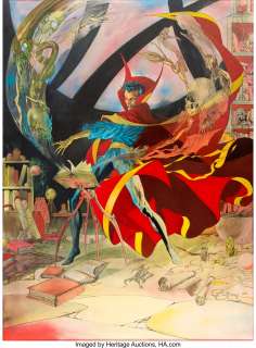 Kevin Nowlan | Doctor Strange Poster Painting Original Art (Marvel, 1983).... | Heritage