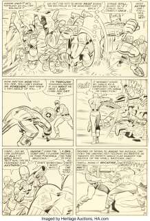 Kirby, Jack | Jack Kirby and Chic Stone Tales of Suspense #59 Captain America Story Page 8 Original Art (Marvel, 1964).... | Heritage