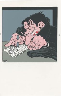 Jacques Tardi | Nestor Burma dessine, tirage | Galerie 9ème Art