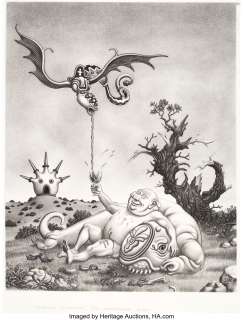 Woodring, Jim | Jim Woodring Pleased As Punch Illustration Original Art (2001).... | Heritage