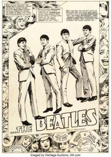 Pérez , George | George Pérez and Klaus Janson Marvel Comics Super Special #4 The Beatles Story Complete 39-Page Story ... | Heritage