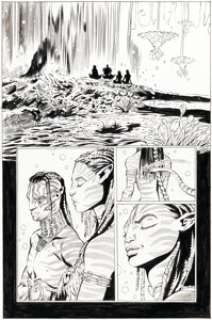 Duursema, Jan - Jan Duursema and Dan Parsons Avatar: Tsu‘tey‘s Path #1 Complete 20-Page Story Original Art (Dark Horse, 2019).... (Total: 20 Original Art)