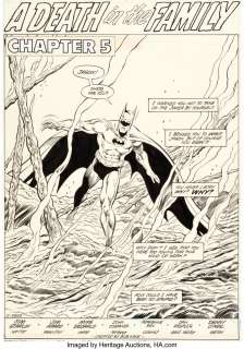 Aparo, Jim - Jim Aparo and Mike DeCarlo Batman #428 "A Death in the Family" Part 3 Complete 22-Page Story Original Art (DC, 198...