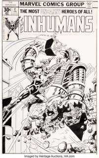 Buckler, Rich | Rich Buckler and Frank Giacoia Inhumans #2 Cover Original Art (Marvel, 1975).... | Heritage