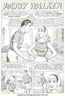 Hartley, Al | Al Hartley Patsy Walker #91 Complete 5-Page Story Original Art (Marvel, 1960).... (Total: 5 Original Art) | Heritage