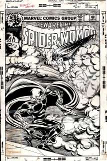 Carmine Infantino, Steve Leialoha - spider-woman #13 unused cover (1978)