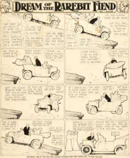 McCay, Winsor - Winsor McCay (as Silas) Dream Of The Rarebit Fiend Daily Comic Strip Original Art (New York Evening Telegraph, c. ...