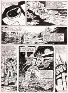 Reed, Dan - Dan Reed Transformers #115 Complete 11-Page Story "Burning Sky!" Original Art (Marvel UK, 1987).... (Total: 11 Original Art)