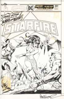 García-Lopez, José Luis - José Luis García-Lopez and Vince Colletta Starfire #2 Cover Original Art (DC, 1976)....