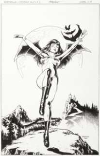 Mayhew, Mike - Mike Mayhew Vampirella Legendary Tales #1 Variant Cover Original Art (Harris, 2000)....