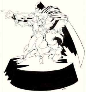 Miller, Frank | Frank Miller The Dark Knight Statue Box Illustration Original Art (DC, 1996).... | Heritage