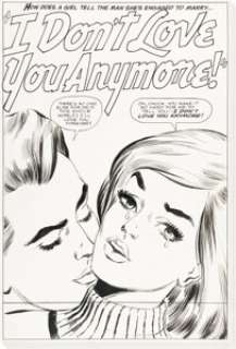 Pike, Jay Scott - Jay Scott Pike Girls‘ Love Stories #134 Complete 9-Page Story "I Don‘t Love You Anymore!" Original Art (DC, 1968).... (Total: 9 Original Art)