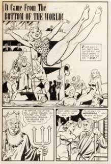 Sparling, Jack - Jack Sparling Tales of Horror #9 Complete 3-Page Story "It Came from the Bottom of the World!" Original Art (Toby ... (Total: 3 Original Art)