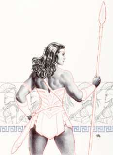 Cho, Frank - Frank Cho Wonder Woman #5 Cover Original Art (DC, 2016)....