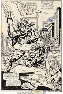 Kane, Gil | Gil Kane and Joe Sinnott Marvel Two-In-One #2 Splash Page 23 Original Art (Marvel, 1974).... | Heritage