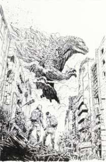 Dave Wachter Godzilla: Cataclysm #1 Cover Original Art (IDW Publishing, 2014). ...