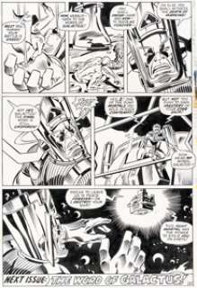 John Buscema and Joe Sinnott - Fantastic Four #122 Story Page 21 Galactus Original Art (Marvel, 1972)....