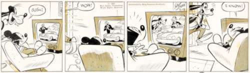 Floyd Gottfredson | Mickey Mouse Daily Comic Strip Original Art dated 5-12-62 (King Features Syndicate, 1962).... | Heritage