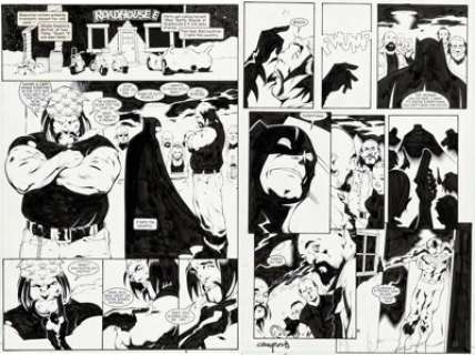 Cary Nord and Jason Baumgartner - Action Comics #766 Pages 5 and 6 Original Art (DC, 2000). (Total: 2 Original Art)