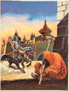 Jean Frisano - A Conan Adventure: The Haunted Castle #6 Cover Original Art (Lug, 1978).