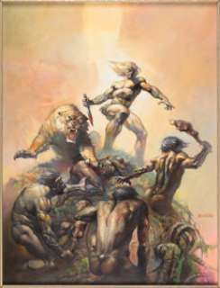 Boris Vallejo - Savage Tales #10 Ka-Zar Cover Painting Original Art (Marvel, 1975).