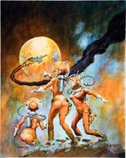 Don Marquez The Sensational Rocket Girls #3 Cover Original Art (Don Marquez, 2019).