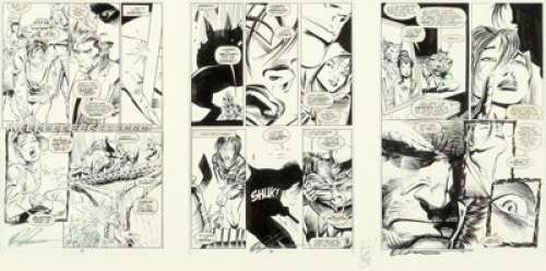 Marc Silvestri, Dan Green, and Al Milgrom Wolverine #57 Story Pages 18-20 Original Art (Marvel, 1992).