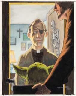 Bernie Wrightson Cycle of the Werewolf "October" Chapter Illustration Original Art (Land of Enchantment, 1983).