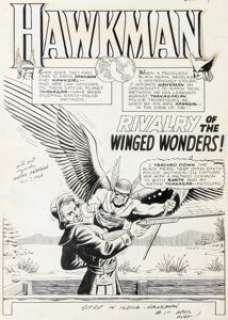 Murphy Anderson Hawkman #1 Splash Page 1 Original Art (DC, 1964). | Heritage