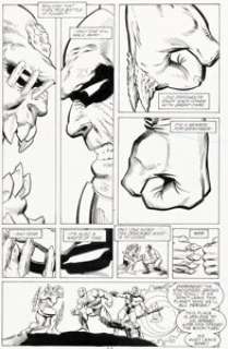 Dan Jurgens and Brett Breeding Doomsday Annual #1 Chapter One: "Showdown" Story Page 17 Original Art (DC, 1995).
