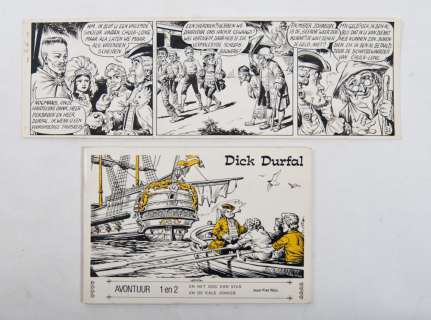 Piet Wijn - Original strip Dick Durfal | Zwiggelaar Auctions