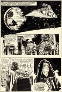 Al Williamson, Carlos Garzon, Tom Palmer, and Ron Frenz Marvel Super Special #27 Star Wars: Return of the Jedi Story Page 27 Original Art (Marvel, 1983).