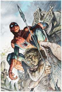 Simone Bianchi Amazing Spider-Man #1.6 Variant Cover Original Art (Marvel, 2016).