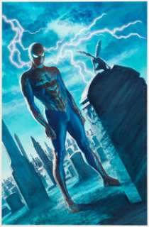 Alex Ross Amazing Spider-Man #19 Cover Original Art (Marvel, 2016).
