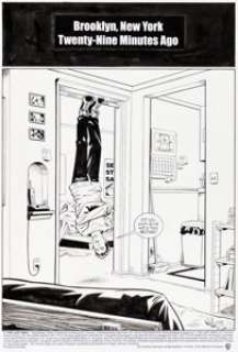 Pia Guerra and José Marzán Jr. Y: The Last Man #1 First Appearance of Yorick Story Page 2 Original Art (DC, 2002).