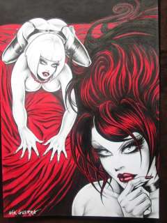 Nik Guerra | Nik Guerra - dessin original "Magenta" | Catawiki