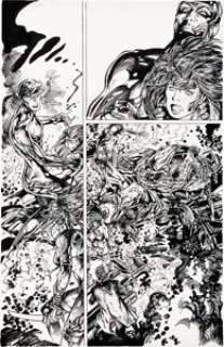 Barry Windsor-Smith and John Floyd WildStorm Rising #1 Story Page 21 Original Art (Image, 1995).